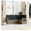 Image de Salon de Jardin avec Coussins 4 pcs, Canapés de Terrasse, Ensemble de Meubles de Patio, Mobilier d'Extérieur, Gris 3252447