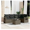 Image de Salon de Jardin avec Coussins 6 pcs, Canapés de Terrasse, Ensemble de Meubles de Patio, Mobilier d'Extérieur, Gris 3252477