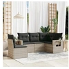 Image de Salon de Jardin avec Coussins 5 pcs, Canapés de Terrasse, Ensemble de Meubles de Patio, Mobilier d'Extérieur, Gris 3252509