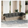 Image de Salon de Jardin avec Coussins 6 pcs, Canapés de Terrasse, Ensemble de Meubles de Patio, Mobilier d'Extérieur, Gris 3252529