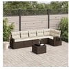 Image de Salon de jardin modulable GENERIQUE marron 7 pieces resine tressee 62 x 55 x 69 cm 6 personnes