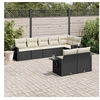 Image de Salon de Jardin avec Coussins 8 pcs, Canapés de Terrasse, Ensemble de Meubles de Patio, Mobilier d'Extérieur, Noir 3252753