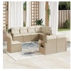 Image de Salon de jardin modulable rotin beige 8 pieces x 62 x 69 8 personnes