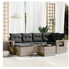 Image de Salon de Jardin avec Coussins 7 pcs, Canapés de Terrasse, Ensemble de Meubles de Patio, Mobilier d'Extérieur, Gris 3252807