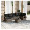 Image de Salon de Jardin avec Coussins 8 pcs, Canapés de Terrasse, Ensemble de Meubles de Patio, Mobilier d'Extérieur, Gris 3252827