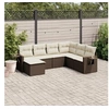 Image de Salon de Jardin avec Coussins 7 pcs, Canapés de Terrasse, Ensemble de Meubles de Patio, Mobilier d'Extérieur, Marron 3252840