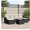 Image de Salon de Jardin avec Coussins 7 pcs, Canapés de Terrasse, Ensemble de Meubles de Patio, Mobilier d'Extérieur, Noir 3252863