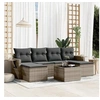 Image de Salon de Jardin avec Coussins 7 pcs, Canapés de Terrasse, Ensemble de Meubles de Patio, Mobilier d'Extérieur, Gris 3252867