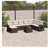 Image de Salon de jardin modulable GENERIQUE marron 8 personnes resine tressee 62 x 55 x 69 cm 9 pieces