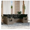 Image de Salon de Jardin avec Coussins 6 pcs, Canapés de Terrasse, Ensemble de Meubles de Patio, Mobilier d'Extérieur, Gris 3252917