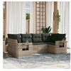 Image de Salon de Jardin avec Coussins 6 pcs, Canapés de Terrasse, Ensemble de Meubles de Patio, Mobilier d'Extérieur, Gris 3252919