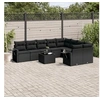 Image de Salon de Jardin avec Coussins 10 pcs, Canapés avec Pieds Réglables, Ensemble de Meubles d'Extérieur Patio Terrasse, 3218157