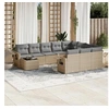 Image de Salon de jardin modulable beige 11 pieces 10 personnes 62 x 55 x 69 cm resine tressee