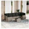 Image de Salon de Jardin avec Coussins 8 pcs, Canapés de Terrasse, Ensemble de Meubles de Patio, Mobilier d'Extérieur, Gris 3253479