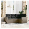 Image de Salon de Jardin avec Coussins 4 pcs, Canapés de Terrasse, Ensemble de Meubles de Patio, Mobilier d'Extérieur, Gris 3253647