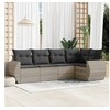 Image de Salon de Jardin avec Coussins 5 pcs, Canapés de Terrasse, Ensemble de Meubles de Patio, Mobilier d'Extérieur, Gris 3253669