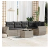 Image de Salon de Jardin avec Coussins 6 pcs, Canapés de Terrasse, Ensemble de Meubles de Patio, Mobilier d'Extérieur, Gris 3253679