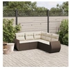 Image de Salon de jardin modulable GENERIQUE 5 pieces resine tressee 62 x 71 x 69 cm 5 personnes