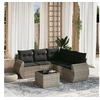 Image de Salon de Jardin avec Coussins 6 pcs, Canapés de Terrasse, Ensemble de Meubles de Patio, Mobilier d'Extérieur, Gris 3253699