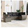 Image de Salon de jardin modulable resine tressee gris 5 pieces 62 x 71 x 69 5 personnes