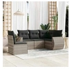 Image de Salon de jardin modulable gris 5 pieces resine tressee x 71 x 69