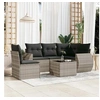 Image de Salon de Jardin avec Coussins 6 pcs, Canapés de Terrasse, Ensemble de Meubles de Patio, Mobilier d'Extérieur, Gris 3253719