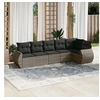 Image de Salon de Jardin avec Coussins 6 pcs, Canapés de Terrasse, Ensemble de Meubles de Patio, Mobilier d'Extérieur, Gris 3253727