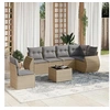 Image de Salon de jardin modulable rotin beige 7 pieces 62 x 71 x 69 cm