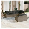 Image de Salon de jardin modulable resine tressee gris 8 pieces x 70 x 69 8 personnes