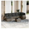 Image de Salon de Jardin avec Coussins 8 pcs, Canapés de Terrasse, Ensemble de Meubles de Patio, Mobilier d'Extérieur, Gris 3254027