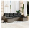 Image de Salon de Jardin avec Coussins 6 pcs, Canapés de Terrasse, Ensemble de Meubles de Patio, Mobilier d'Extérieur, Gris 3254057