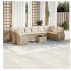 Image de Salon de Jardin avec Coussins 11 pcs, Canapés de Terrasse, Ensemble de Meubles de Patio, Mobilier d'Extérieur, Beige 3254215