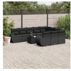 Image de Salon de Jardin avec Coussins 11 pcs, Canapés de Terrasse, Ensemble de Meubles de Patio, Mobilier d'Extérieur, Noir 3254232