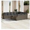 Image de Salon de Jardin avec Coussins 11 pcs, Canapés avec Pieds Réglables, Ensemble de Meubles d'Extérieur Patio Terrasse, 3250447