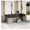 Image de Salon de Jardin avec Coussins 8 pcs, Canapés de Terrasse, Ensemble de Meubles de Patio, Mobilier d'Extérieur, Gris 3254679