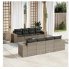 Image de Salon de Jardin avec Coussins 9 pcs, Canapés de Terrasse, Ensemble de Meubles de Patio, Mobilier d'Extérieur, Gris 3254687