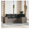 Image de Salon de Jardin avec Coussins 4 pcs, Canapés de Terrasse, Ensemble de Meubles de Patio, Mobilier d'Extérieur, Gris 3254847