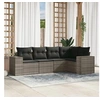 Image de Salon de Jardin avec Coussins 5 pcs, Canapés de Terrasse, Ensemble de Meubles de Patio, Mobilier d'Extérieur, Gris 3254867