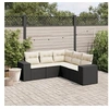 Image de Salon de jardin rotin 5 personnes 5 pieces