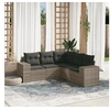 Image de Salon de Jardin avec Coussins 5 pcs, Canapés de Terrasse, Ensemble de Meubles de Patio, Mobilier d'Extérieur, Gris 3254887