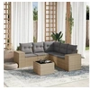 Image de Salon de Jardin avec Coussins 6 pcs, Canapés de Terrasse, Ensemble de Meubles de Patio, Mobilier d'Extérieur, Beige 3254896
