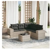 Image de Salon de Jardin avec Coussins 6 pcs, Canapés de Terrasse, Ensemble de Meubles de Patio, Mobilier d'Extérieur, Gris 3254899