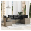 Image de Salon de Jardin avec Coussins 5 pcs, Canapés de Terrasse, Ensemble de Meubles de Patio, Mobilier d'Extérieur, Gris 3254907