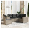 Image de Salon de Jardin avec Coussins 5 pcs, Canapés de Terrasse, Ensemble de Meubles de Patio, Mobilier d'Extérieur, Gris 3254909