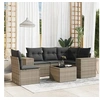 Image de Salon de jardin modulable resine tressee gris 6 pieces x 83 x 69 5 personnes