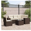 Image de Salon de jardin modulable GENERIQUE marron 6 pieces resine tressee 62 x 62 x 69 cm 5 personnes