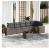 Image de Salon de Jardin avec Coussins 7 pcs, Canapés de Terrasse, Ensemble de Meubles de Patio, Mobilier d'Extérieur, Gris 3254937