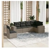 Image de Salon de Jardin avec Coussins 6 pcs, Canapés de Terrasse, Ensemble de Meubles de Patio, Mobilier d'Extérieur, Gris 3254967