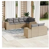 Image de Salon de Jardin avec Coussins 7 pcs, Canapés de Terrasse, Ensemble de Meubles de Patio, Mobilier d'Extérieur, Beige 3255146