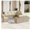 Image de 8 pieces rotin salon de jardin modulable beige x 83 x 69 8 personnes